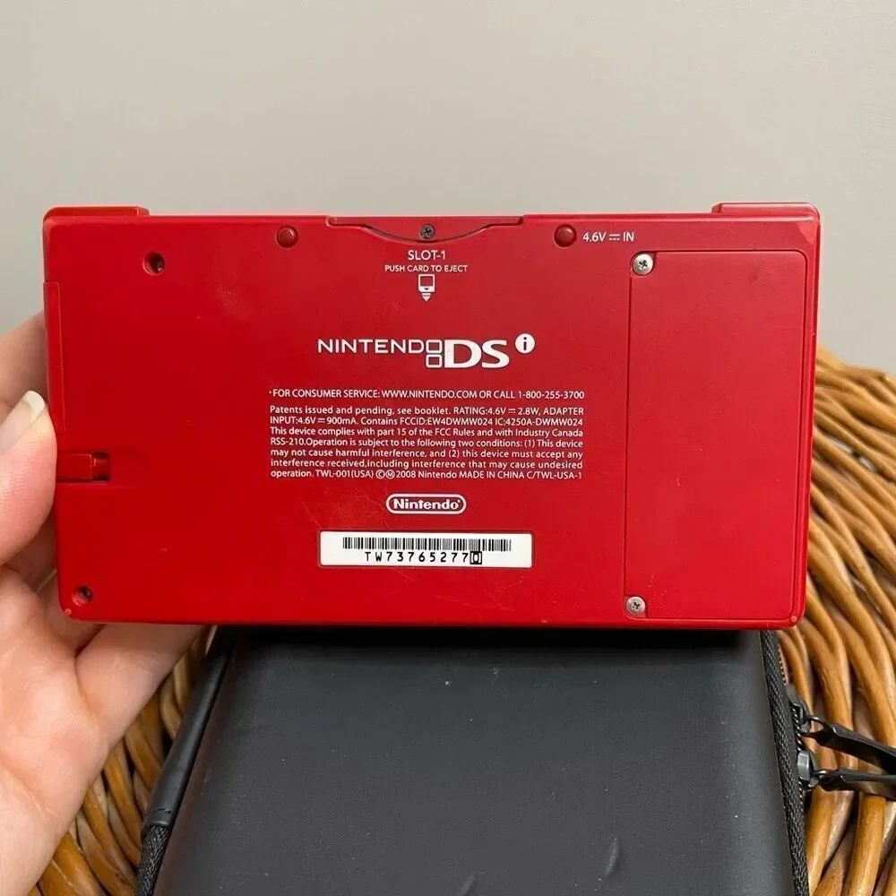 Nintendo DS Red Handheld Console System W/ Case CYR-001 US Tested, Works‎